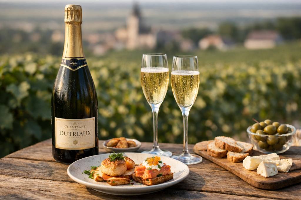 Champagne dutriaux : dégustation, style de maison et meilleurs accords gastronomiques