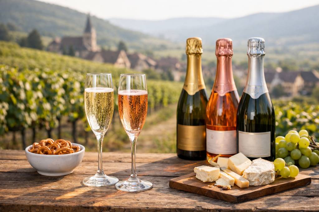Vin petillant alsacien : crémant et autres bulles d’alsace, comment les choisir et les servir